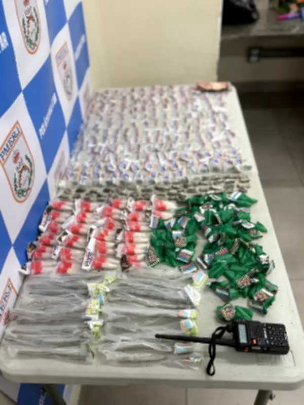 Dupla é presa com mais de 500g de drogas em Volta Redonda, RJ