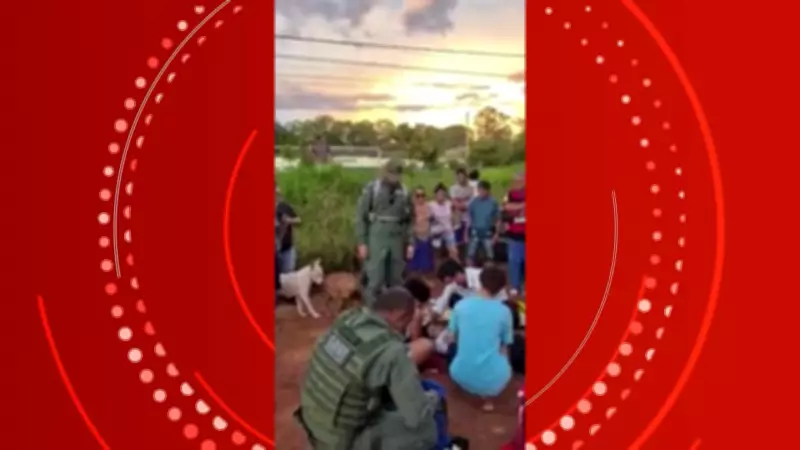 Estudante atropelado por ônibus escolar é resgatado de helicóptero em Porto Velho
