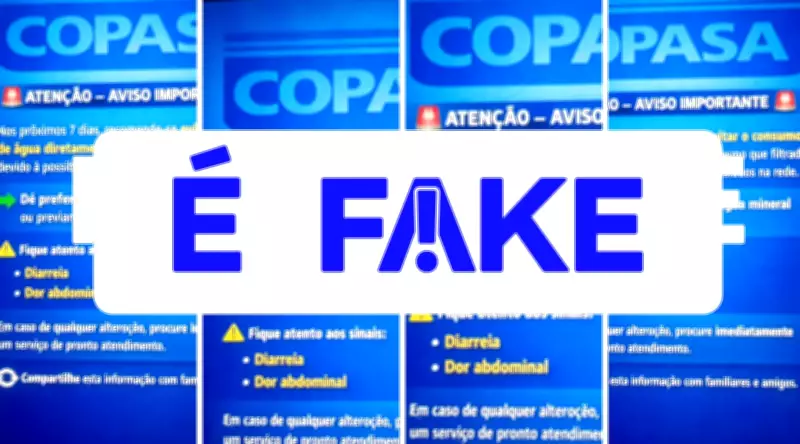 É #FAKE: Copasa não recomenda evitar água da torneira; mensagem é boato