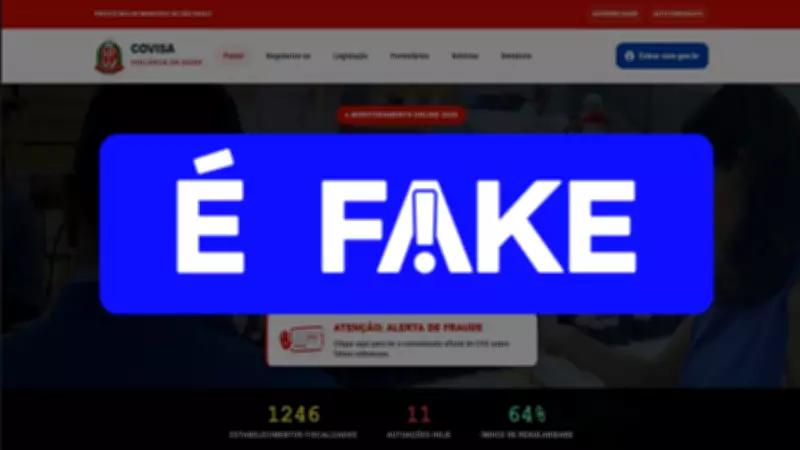 É #FAKE site falso da Vigilância em Saúde de SP que exige login e dados