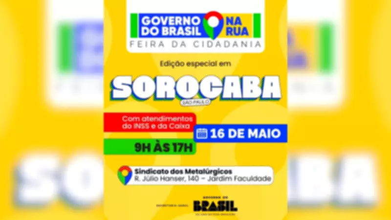 Feira em Sorocaba oferece serviços gratuitos da Caixa e INSS sem agendamento