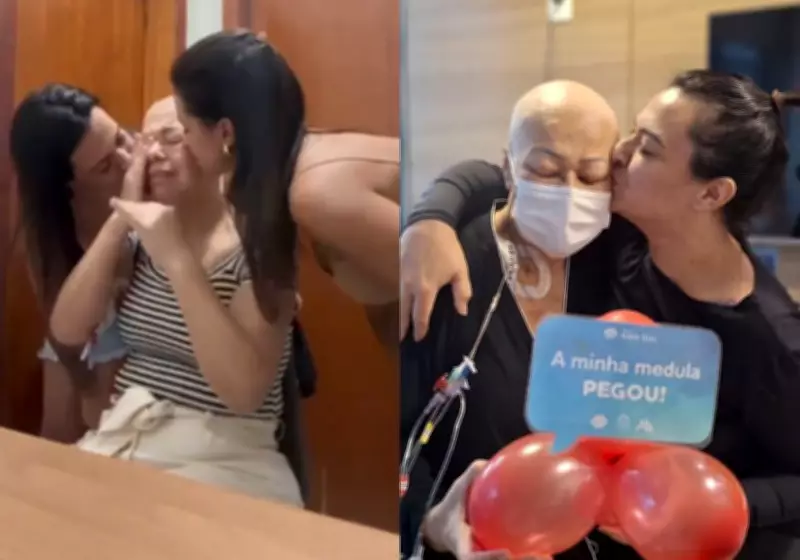 Filha doa medula para salvar mãe com leucemia em SC: 'Devolveu minha vida'