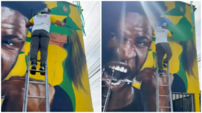 Fim de namoro entre Virginia e Vini Jr altera decoração de rua temática da Copa