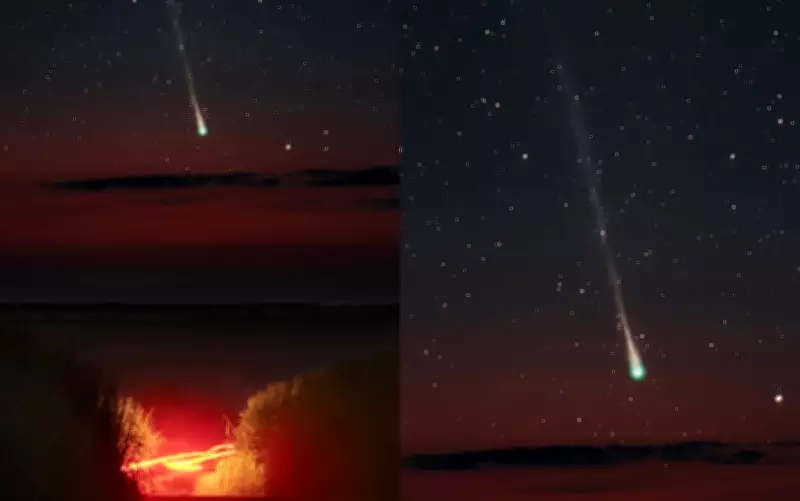 Fotógrafo registra cometa R3 Panstarrs no céu de Jataí, Goiás