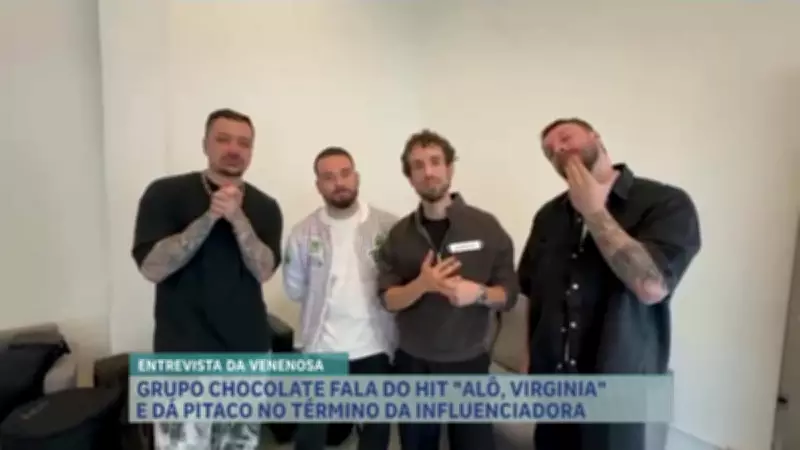 Grupo Chocolate fala sobre sucesso de 'Alô, Virginia' e opina sobre fim do namoro
