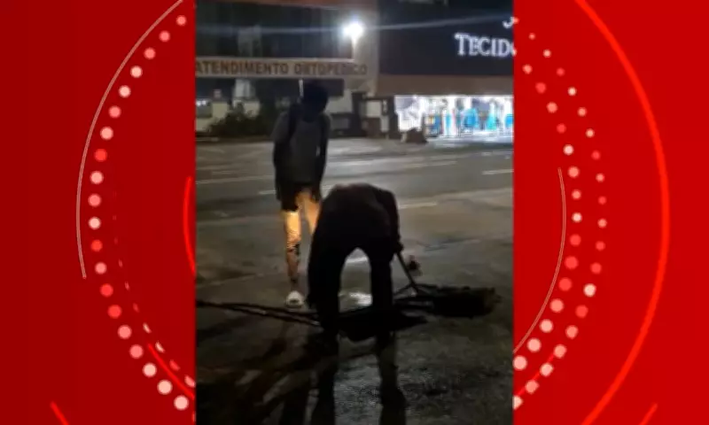 Grupo furta fiação subterrânea em Salvador ignorando gritos de moradores