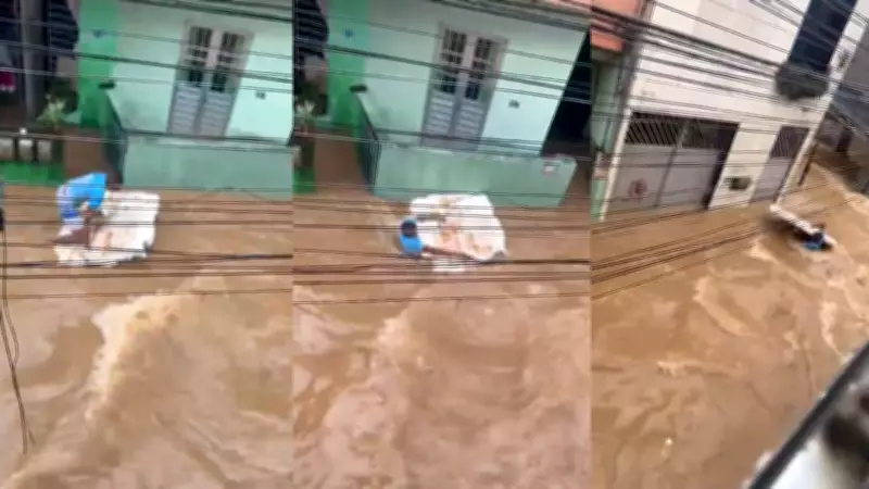 Homem é arrastado por enchente em Cavaleiro, Jaboatão dos Guararapes