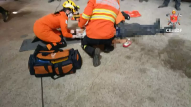Homem ferido após tambor de aço explodir em serralharia no DF