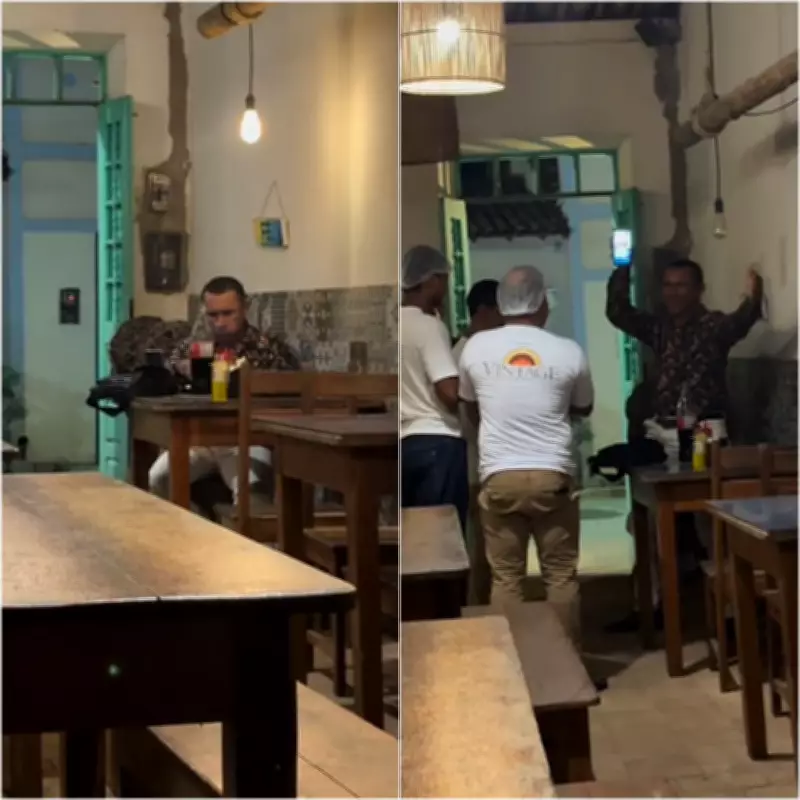 Homem que comemorava 50 anos sozinho em pizzaria é surpreendido por funcionários