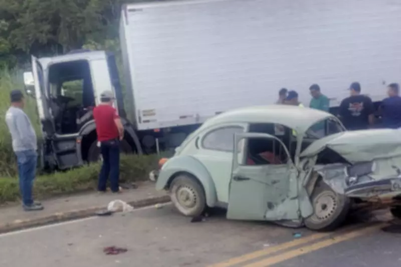 Idosa morre em acidente na SP-193 em Jacupiranga; motorista estava com CNH vencida