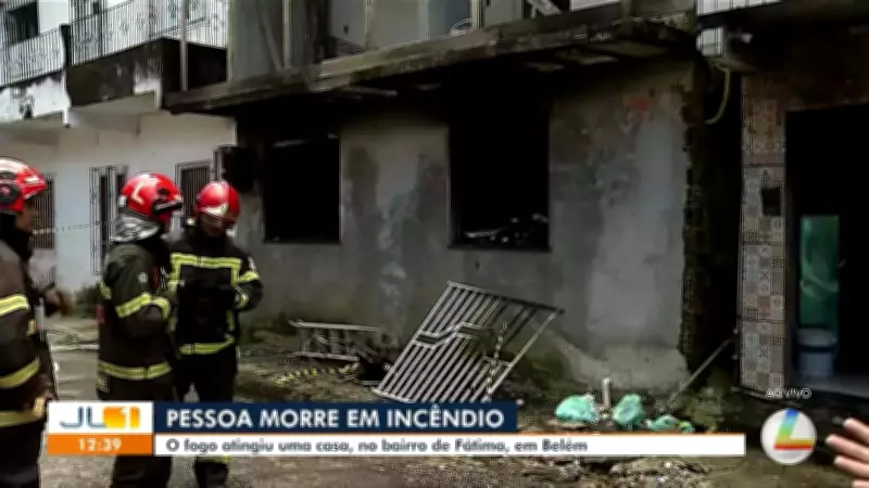 Incêndio destrói casa e mata mulher cadeirante em Belém