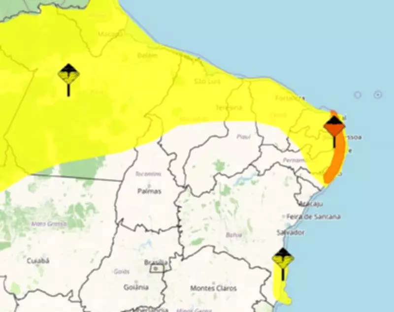 Inmet amplia alerta de chuvas para todo o Rio Grande do Norte até quinta