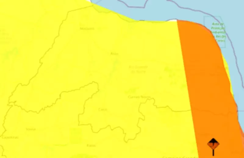 Inmet emite alertas de chuvas intensas para o Rio Grande do Norte nesta sexta
