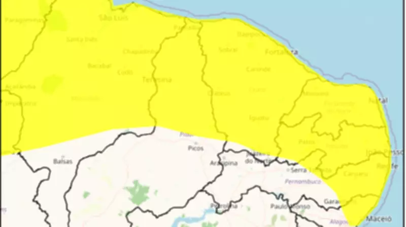 Inmet renova alerta amarelo de chuvas intensas em 76 cidades de PE