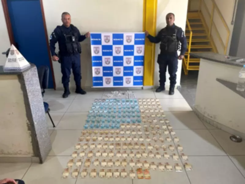 Jovem de 19 anos preso com drogas e R$ 14 mil em Valença, RJ