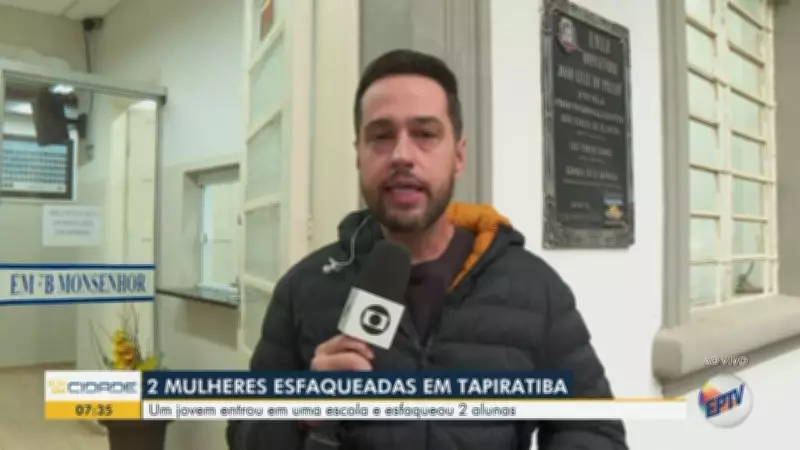Jovem invade escola e esfaqueia duas alunas em Tapiratiba