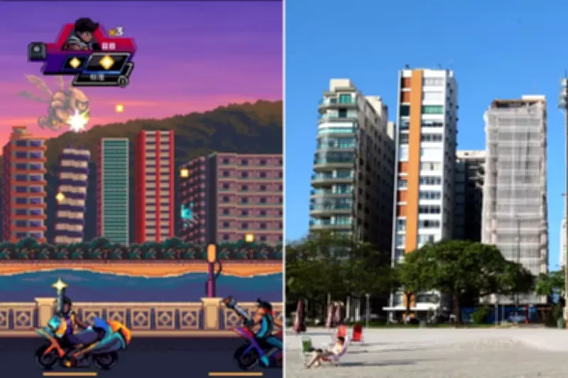 Jovem leva prédios tortos de Santos para jogo de videogame indie