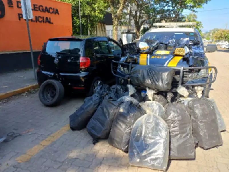 Jovem preso com 100 kg de maconha após perseguição na Via Dutra