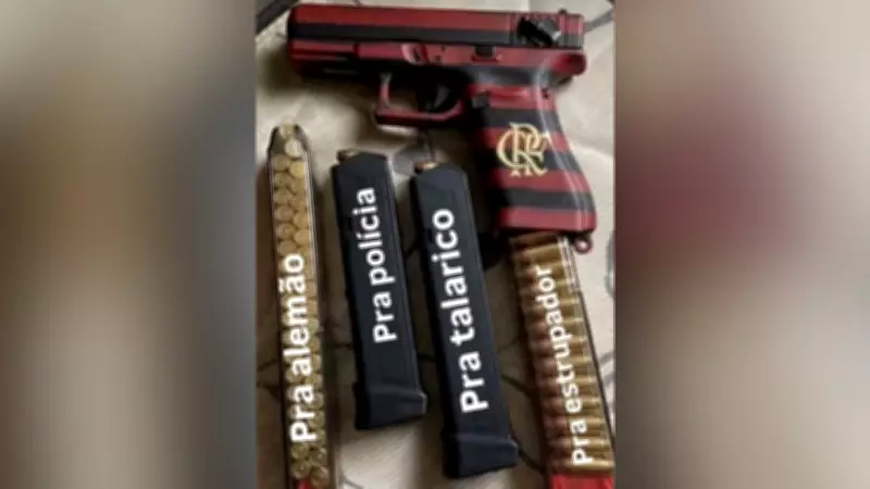 Jovem é preso em Araxá por exibir armas e ameaçar nas redes sociais