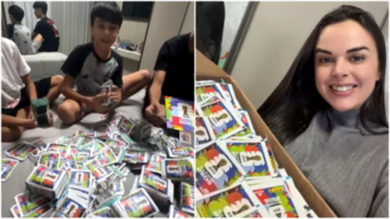 Mãe compra 14 mil figurinhas da Copa por R$ 11,2 mil e vídeo viraliza