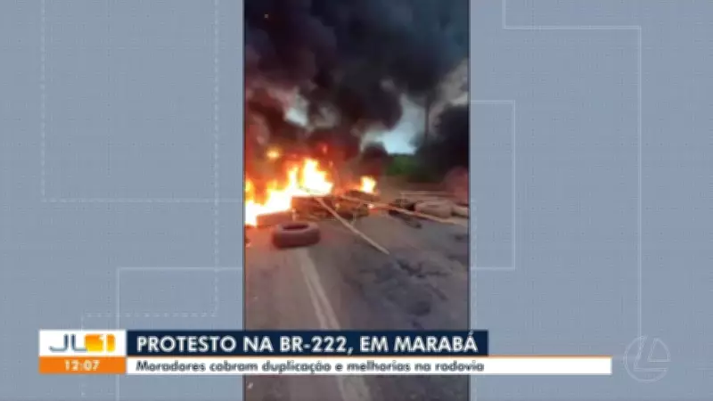 Moradores de Marabá bloqueiam BR-222 em protesto por duplicação