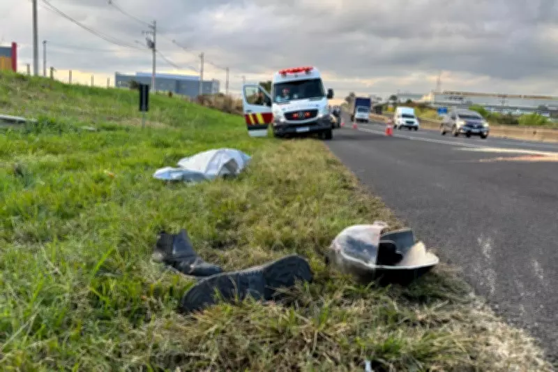 Motociclista morre em acidente na Rodovia Anhanguera em Limeira
