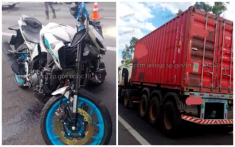 Motociclista morre em colisão com carreta na Rodovia dos Bandeirantes em Itupeva
