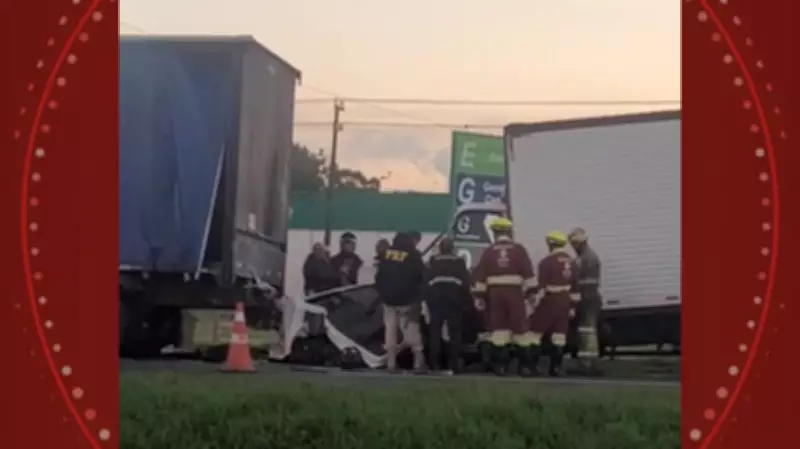 Motorista de 24 anos morre em acidente entre caminhões na BR-376 em Ponta Grossa