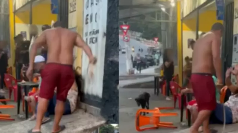 Mulher é agredida a chicotadas em via pública em Santa Luzia (MG)