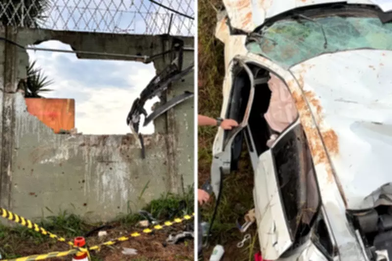 Mulher morre após carro capotar e bater em muro na SP-147 em Limeira