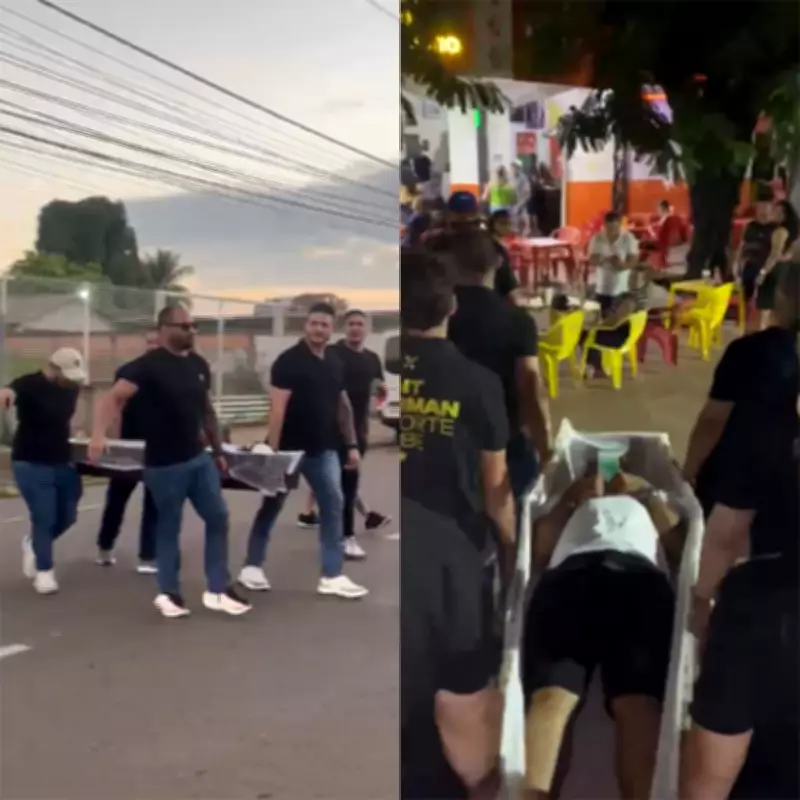 Noivo é levado em caixão em despedida de solteiro em Porto Velho