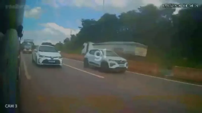 Novo ângulo mostra acidente com caminhão desgovernado no Anel Rodoviário de BH