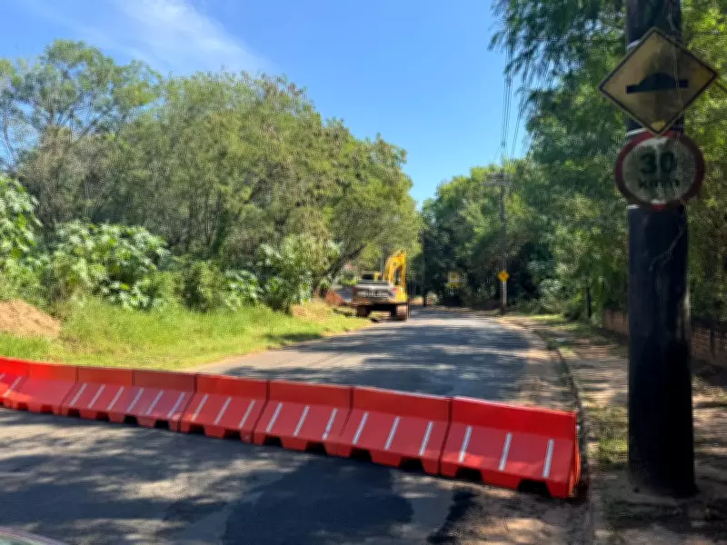 Obra em córrego interdita trecho da Rua Benevenuto Tiritan por 30 dias em Bauru