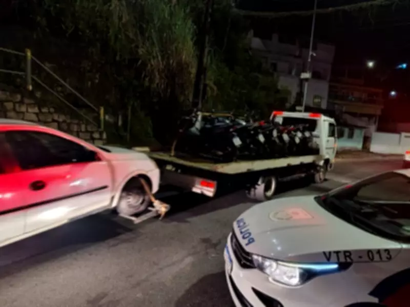 Operação em Angra dos Reis apreende 22 veículos em fiscalização de transporte irregular