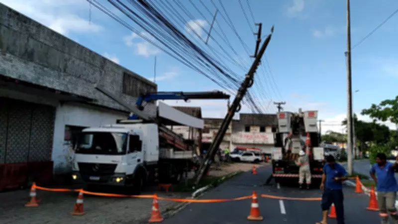 Paraíba registra duas colisões em postes por dia no 1º trimestre