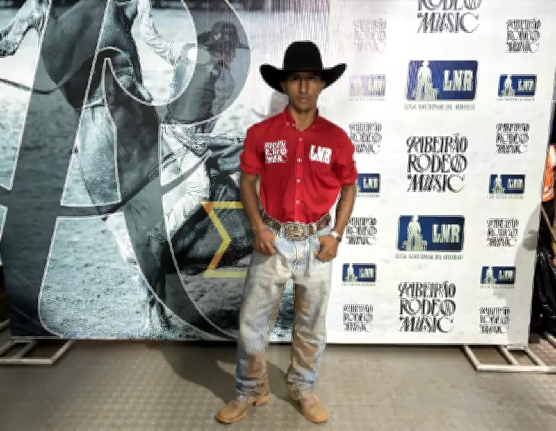 Peão paraense vence montaria em touros no Ribeirão Rodeo Music 2026