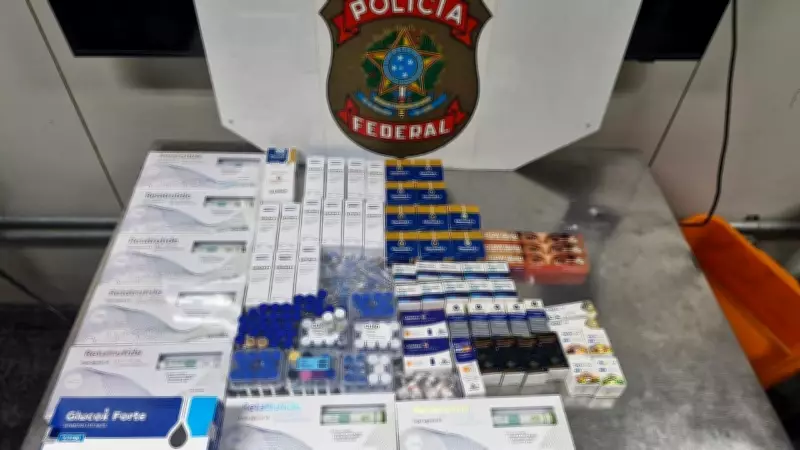 PF prende homem com remédios para emagrecer e anabolizantes no Galeão