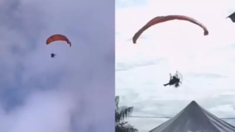 Piloto de paramotor cai durante voo em Redenção, sul do Pará