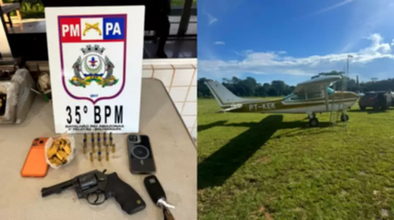 PM apreende aeronave com 750g de ouro e arma em Belterra, PA