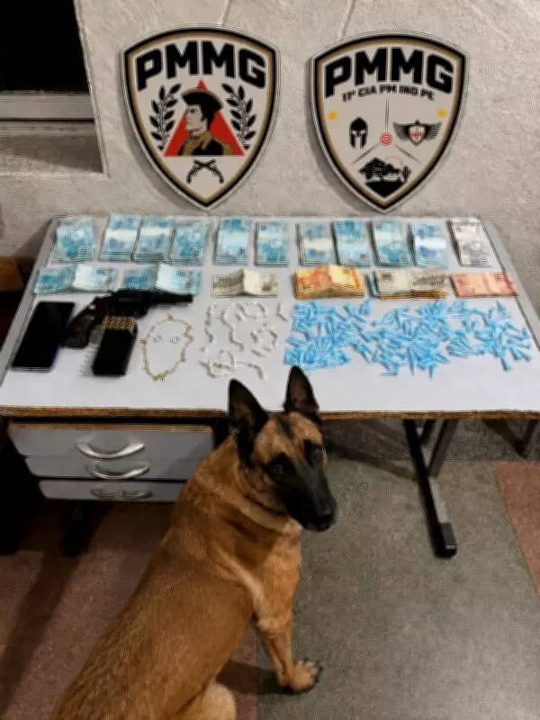 PM apreende munições, drogas, arma e R$ 16 mil em Montes Claros