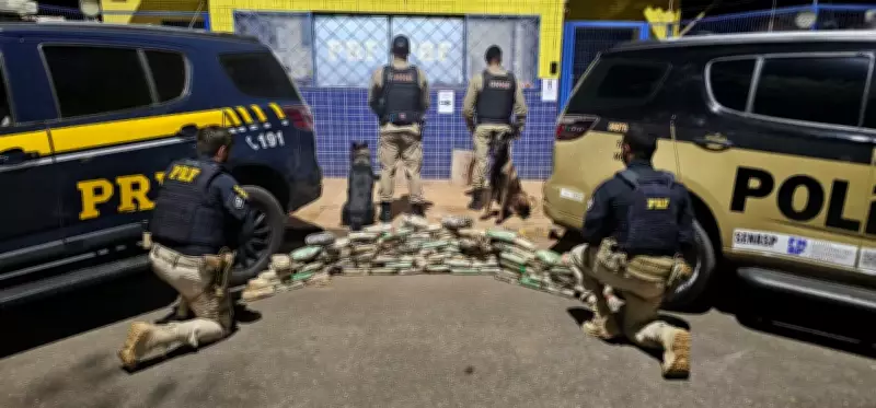 PRF abre pneus de caminhão e encontra cocaína e crack em MG
