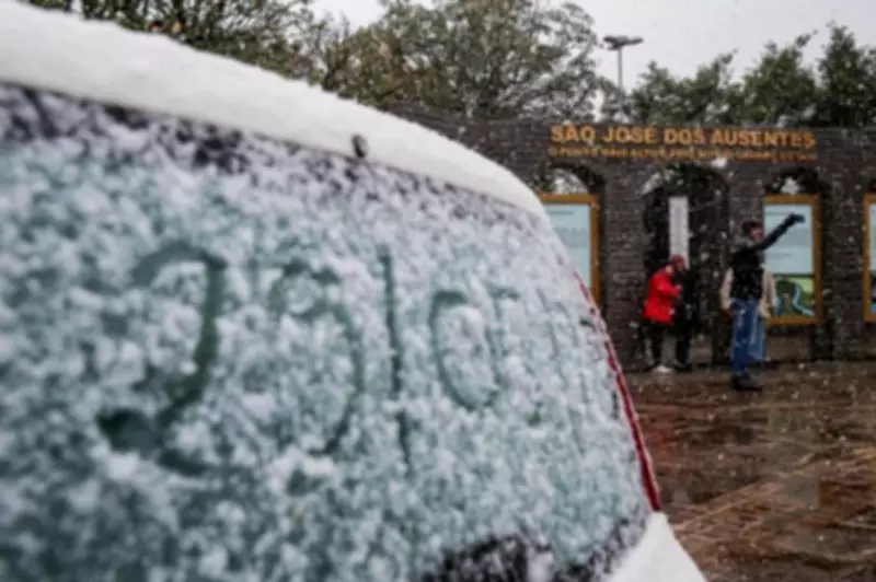 Primeira onda de frio de 2026 chega ao Brasil com neve e geada
