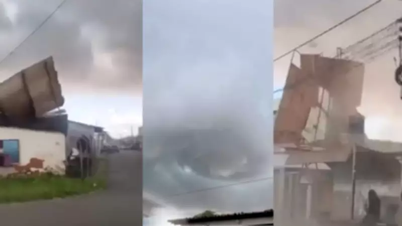 Princípio de tornado causa estragos em São Luís; casas são destelhadas e árvores caem
