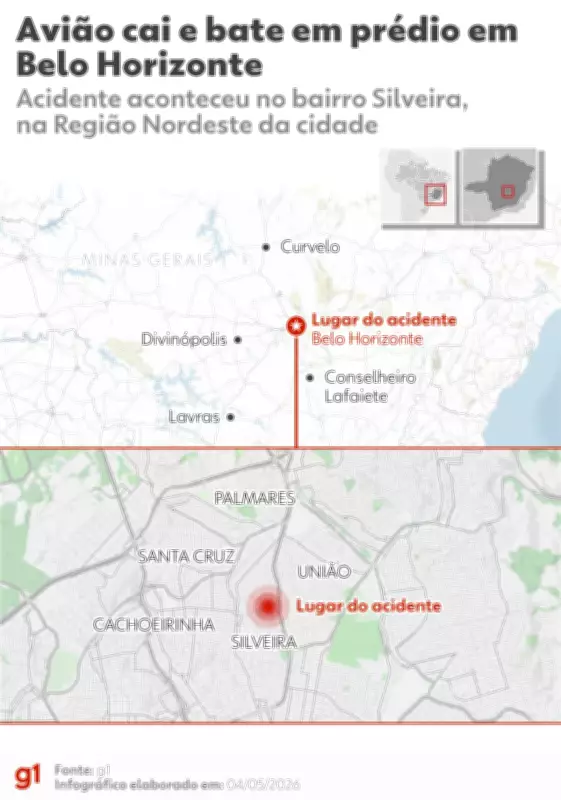Queda de avião em BH: equipe do Globocop registra acidente