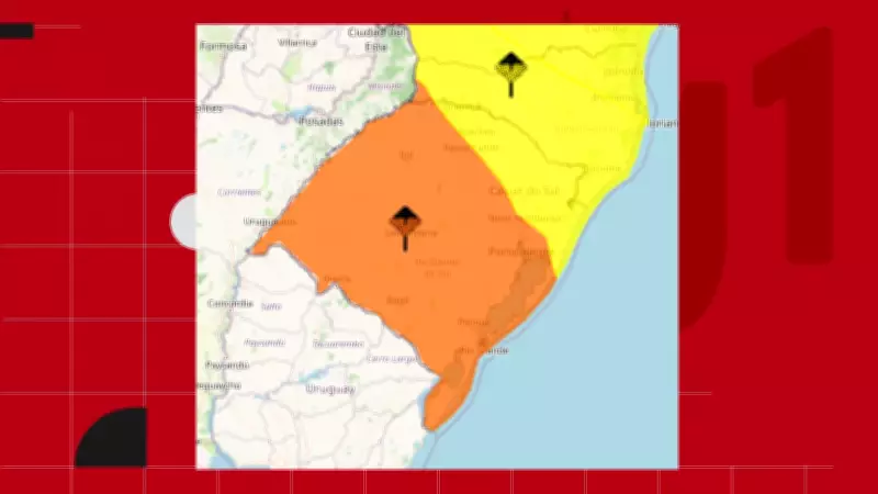 RS em alerta: chuva forte, granizo e ventos acima de 90 km/h nesta quinta