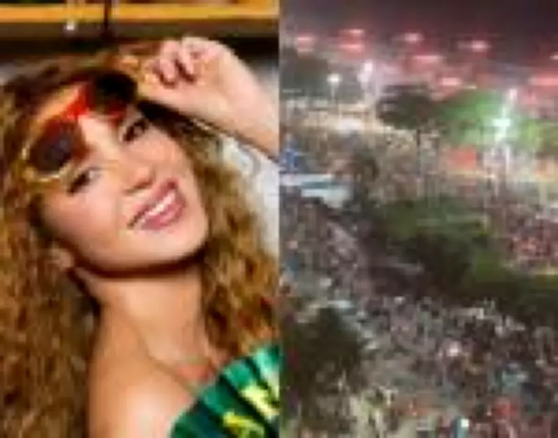 Sacos de areia viram 'camarote' valioso em show de Shakira em Copacabana