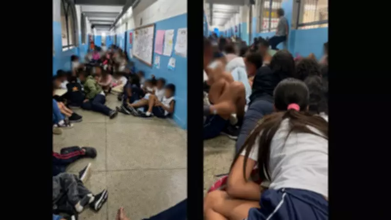 Tiroteio em Curicica: alunos se abrigam em corredor de escola