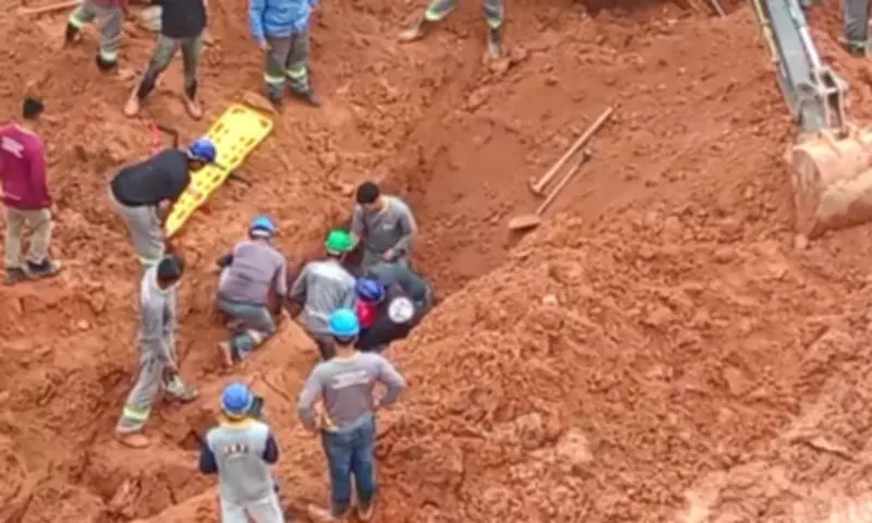 Trabalhador morre soterrado em canteiro de obras em Manaus