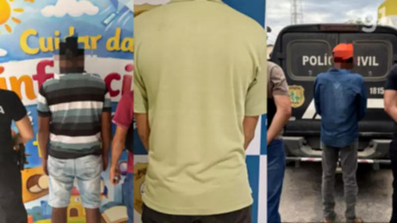 Três homens presos por estupro e exploração de menores no MA e CE
