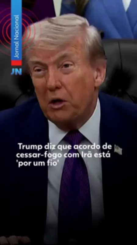 Trump diz que cessar-fogo com Irã está "por um fio"